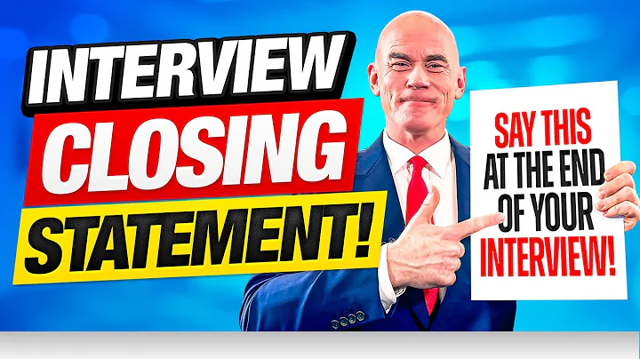 JOB INTERVIEW CLOSING STATEMENT! (15 POWERFUL WORDS to SAY at the END of an Interview!)