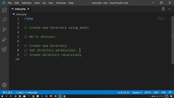 10 Create new directory using mkdir function | PHP