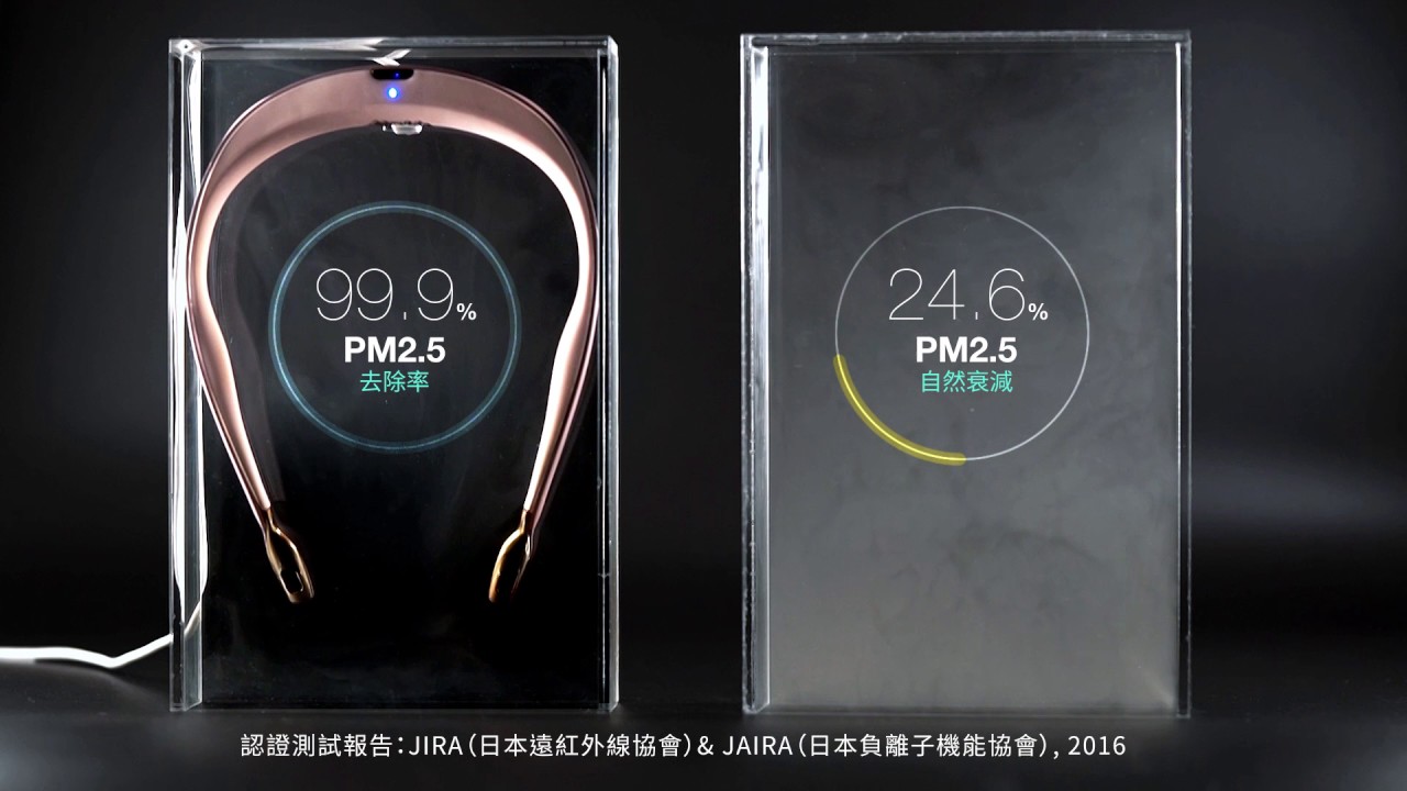 Airvida L1 - 專利雙出口設計穿戴式負離子空氣清淨機
