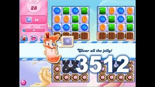 Candy Crush Saga Level 3512 (3 stars, No boosters)