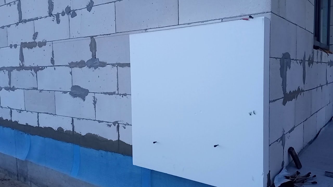 Утепление пенопластом 25-й плотности 1*1м. - YouTube