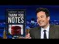 Thank You Notes: Storing a Frozen Turkey, Canned Cranberry Sauce | The Tonight Show