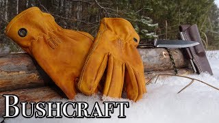Перчатки для Бушкрафта! Шведские кожаные перчатки Crud