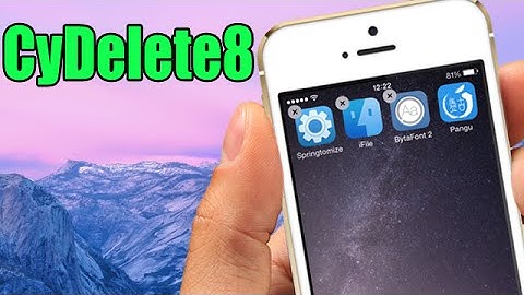 CyDelete8 - iOS 8 Jailbreak Cydia Tweak
