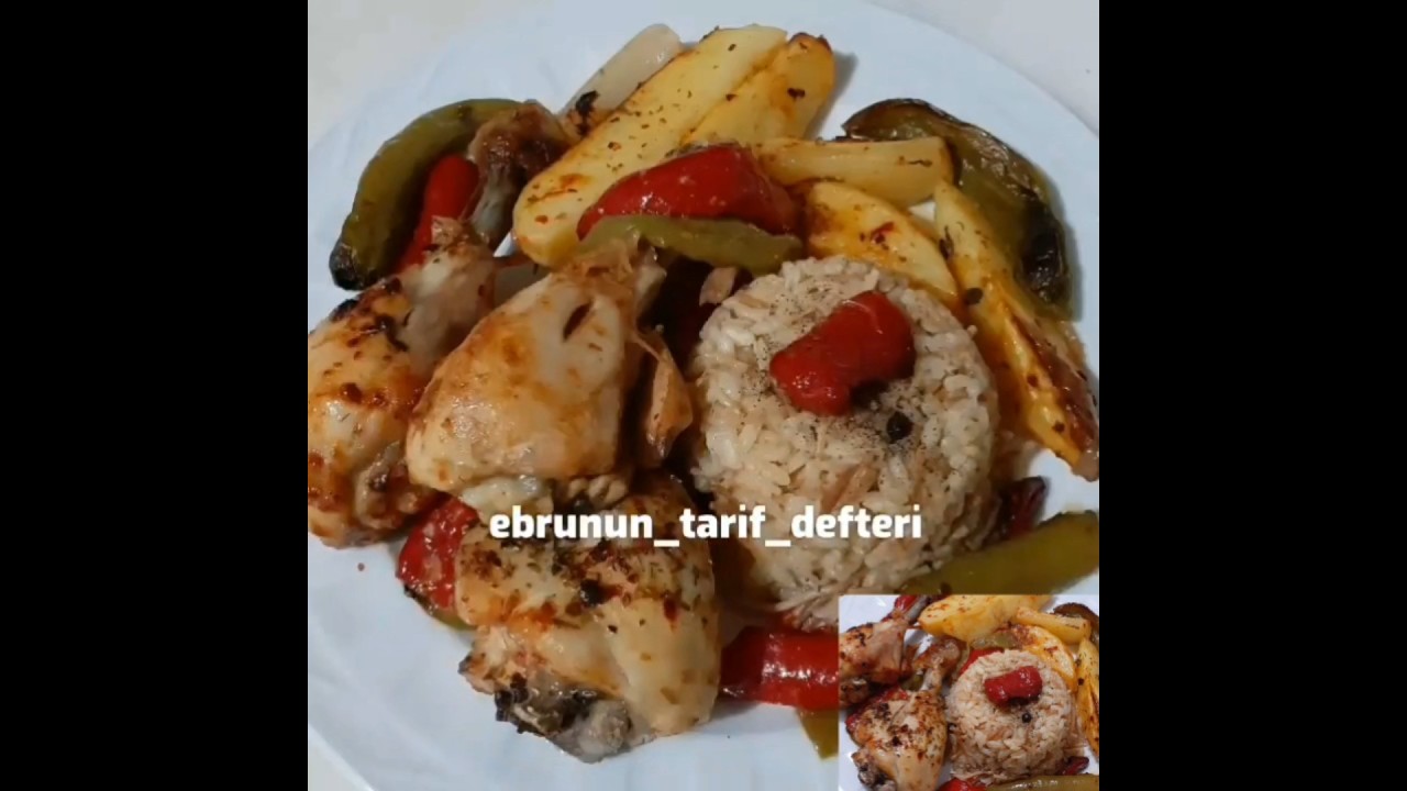 Çok pratik, nefis, asla vazgeçilmezim fırında sebzeli tavuk baget yada but
