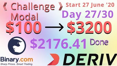 $100 to $3200 Challenge | $2176.41 Done | start 27 june 