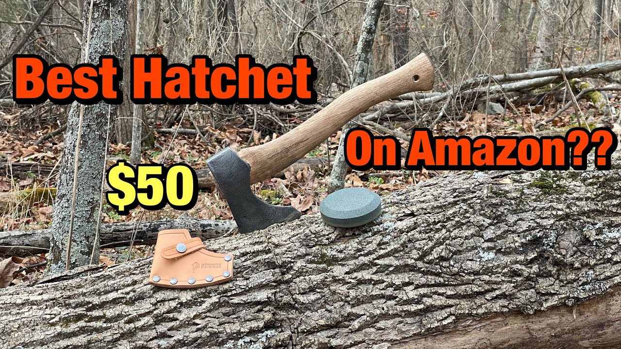 Cheapest camp axe review on Amazon NedFoss 13" Hatchet YouTube