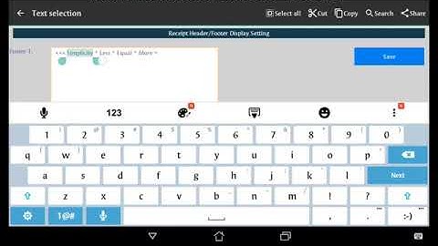 Tutorial Setting Header Dan Footer MPos Semalez POSNDROID XA10