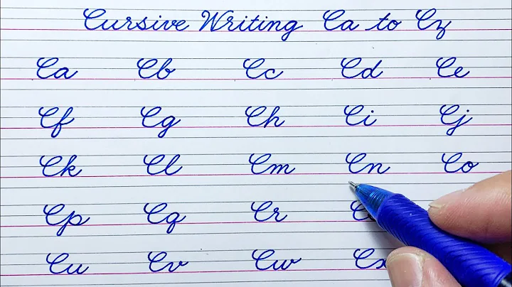 Cursive writing | How to connect capital letter C with small letters a to z | Cursive handwriting