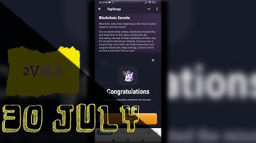 Blockchain Secrets CODE | TAPSWAP 30 JULY | code today