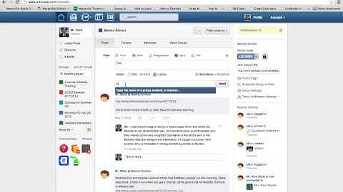 Configuring the notification settings in Edmodo.mp4