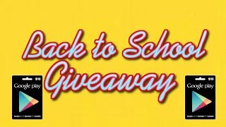 Back to School Giveaway