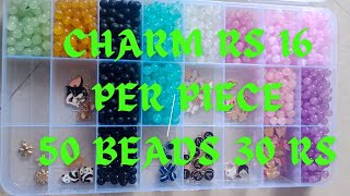 #beads and #charm #price