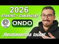 Mi mejor estrategia de staking token ONDO en 2026: probado con potencial de 100K €