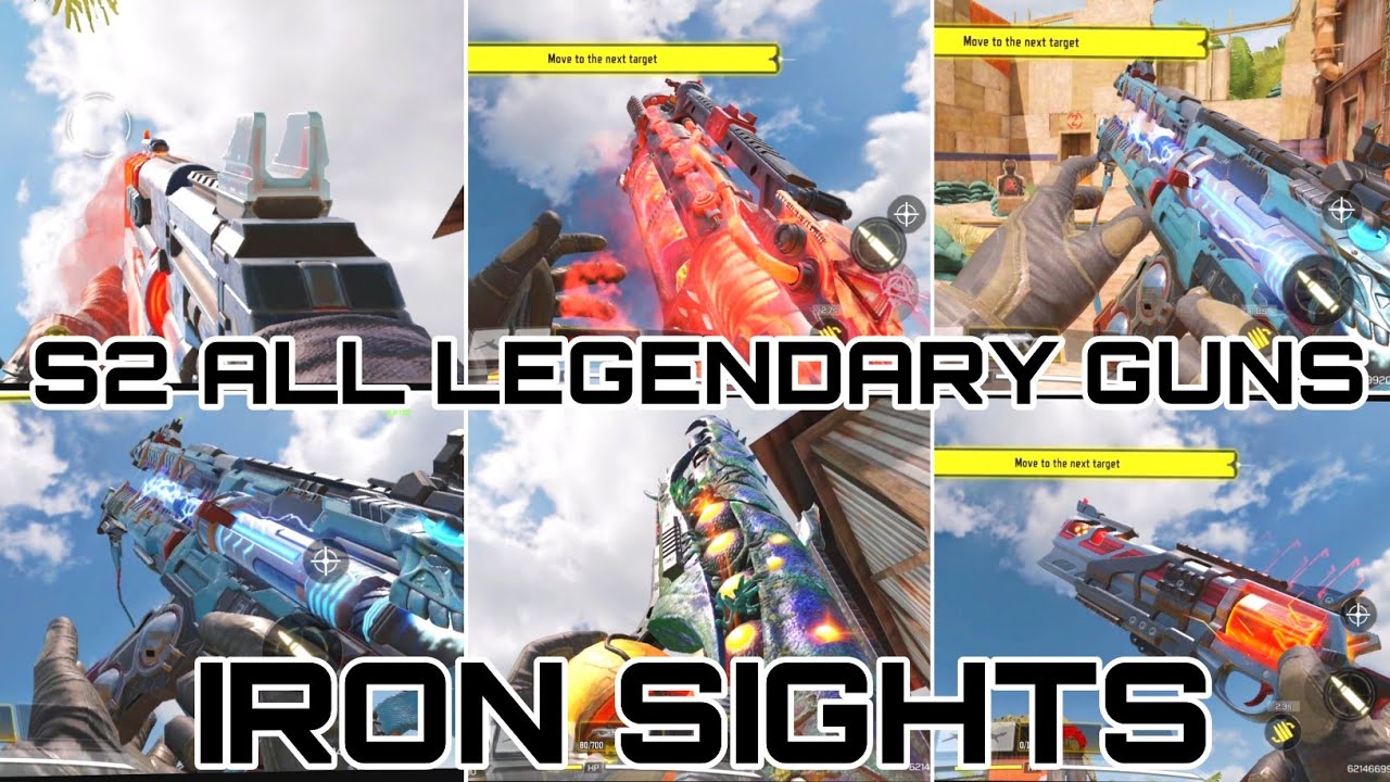 iron sight  Update New  S2 All Legendary Guns Gameplay | Iron Sights | Codm S2 Leaks