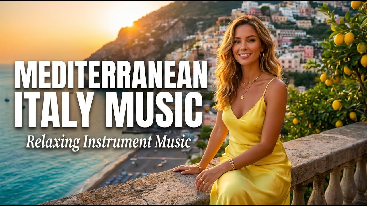 Italian Sunset Relaxing Music 🌊 Mediterranean Guitar & Peaceful Coastal Mood
