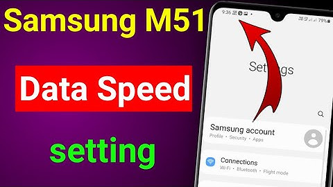 Samsung Galaxy m51 Mein net speed show kaise kare | Samsung m51 net speed setting 2021