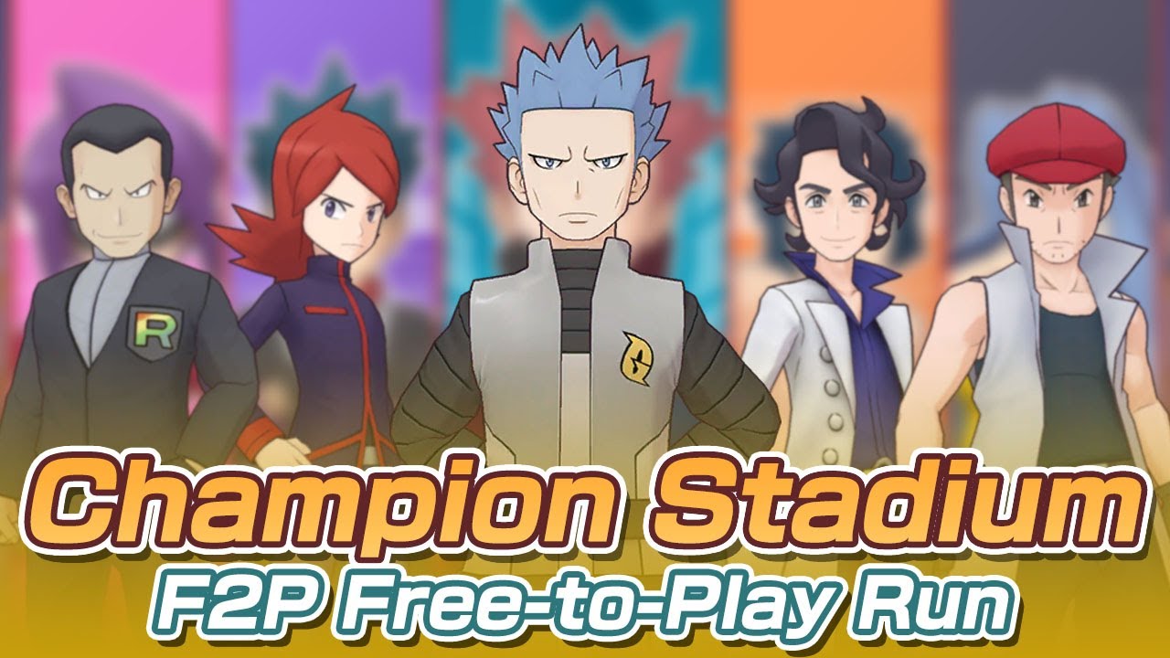 [Pokemon Masters EX] F2P FREE-TO-PLAY RUN | Master Mode 7500 Points | Champion Stadium - Wave 54