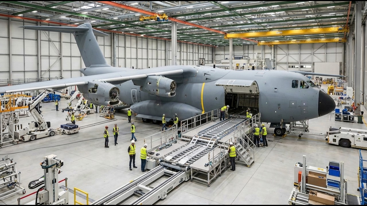 Inside the Factory: Installing the A400M’s Automated Cargo Loading ...