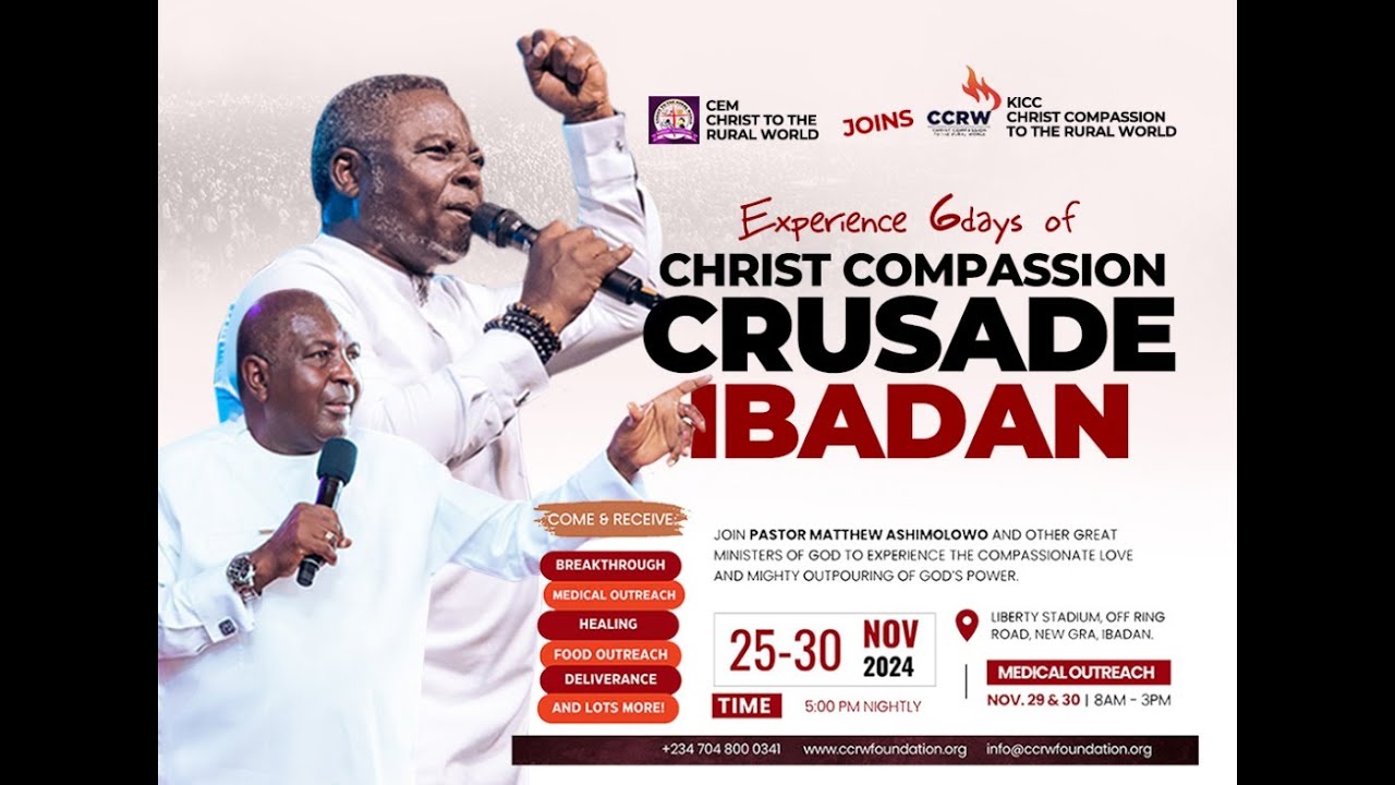 Ibadan Crusade | CCRW Day 2 Evening Session | 26-11-2024 - YouTube