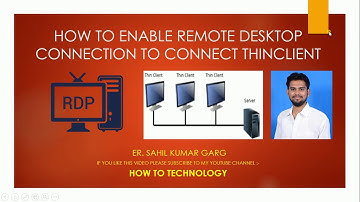 How to Connect a Thin client  to Computer showing error