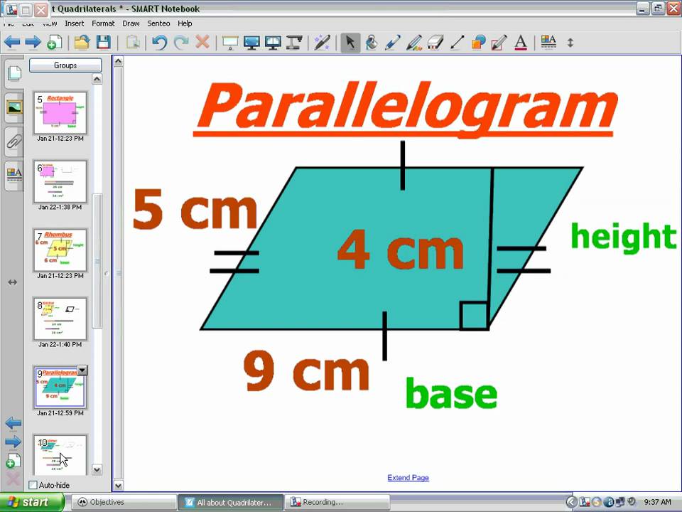 All About Quadrilaterals.wmv YouTube