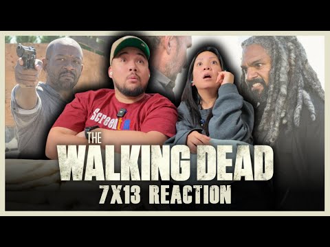 My Wife Experiences *WALKING DEAD* for the First Time! | 7x13 | Bury Me Here