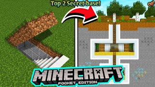 Minecraft: Top 2 Secret base || Minecraft || #minecraftpe