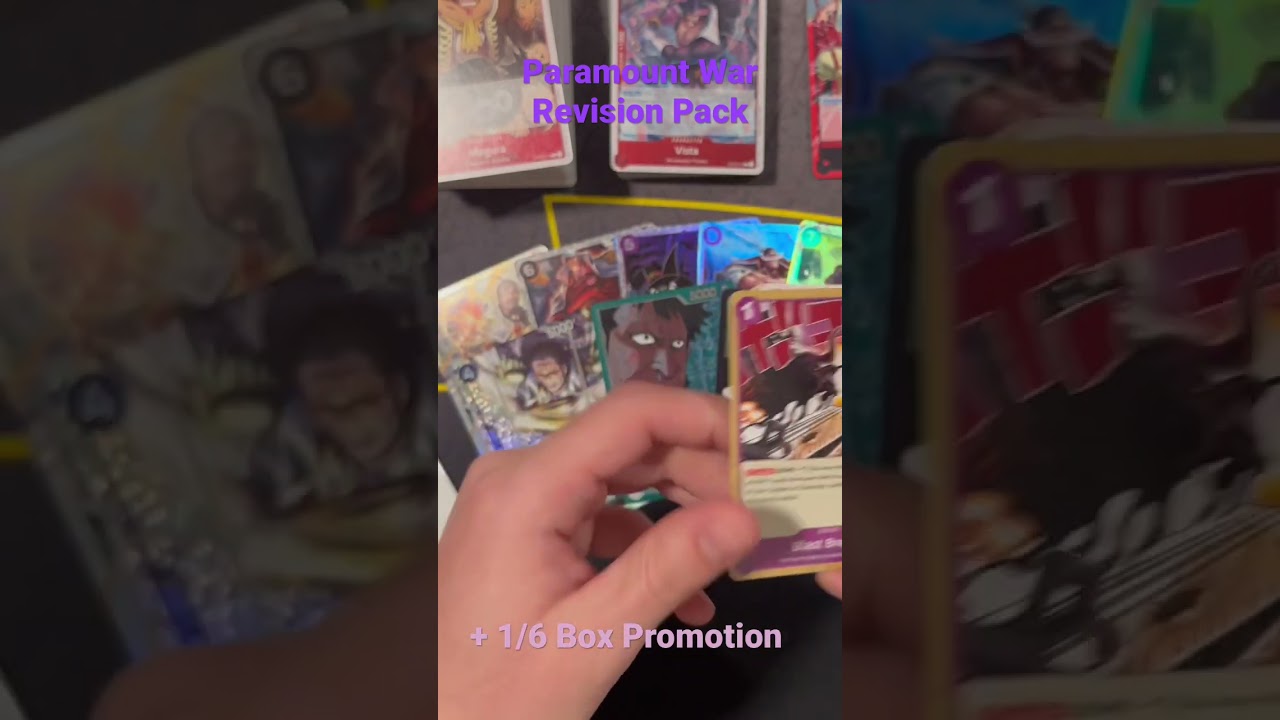 One Piece Card Game Paramount War Revision Pack + Box Promotion #onepiececardgame #optcg - YouTube One Piece Card Game Paramount War Revision Pack + Box Promotion #onepiececardgame #optcg - YouTube
