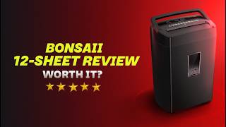 ✅Bonsaii 12-Sheet Paper Shredder Review – High Security P-4 for Home & Office