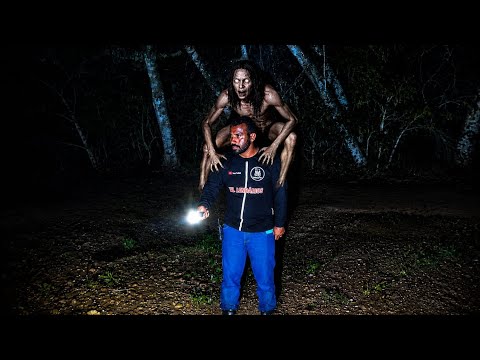 Skinwalker climbs onto my friend's shoulder #skinwalker #horror #scary