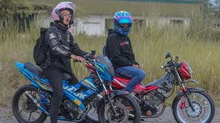 JJ SATRIA FU ROAD RACE FI DAN OLD SALING BERTUKAR PIKIRAN