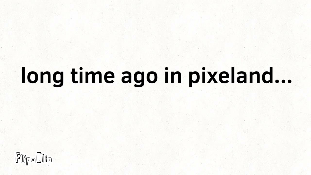 A short trailer of a movie made of pixels (well, except for the text.)