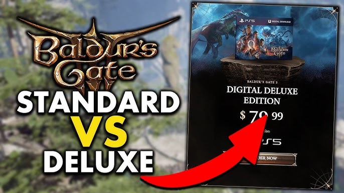 Baldur's Gate 3 on X: Playable-on-disc? Must be the Baldur's Gate 3 -  Deluxe Edition. Preorder:  The Deluxe Edition for  PS5, Xbox, and PC includes the Digital Deluxe edition, as well