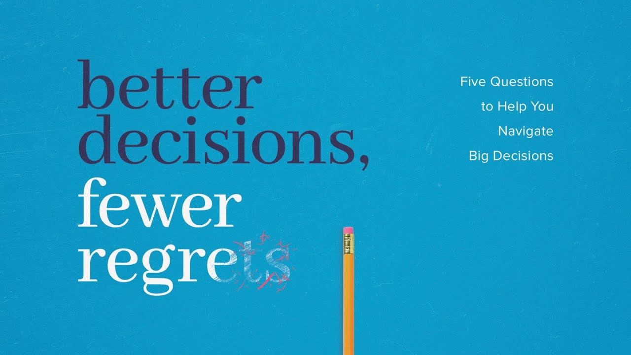 The Maturity Question - Better Decisions Fewer Regrets - Pastor Sean ...