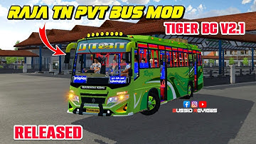 🎀🤩NEW RAJA TN PVT BUS MOD RELEASED|TIGER BODYCODE V2.1 💥😎