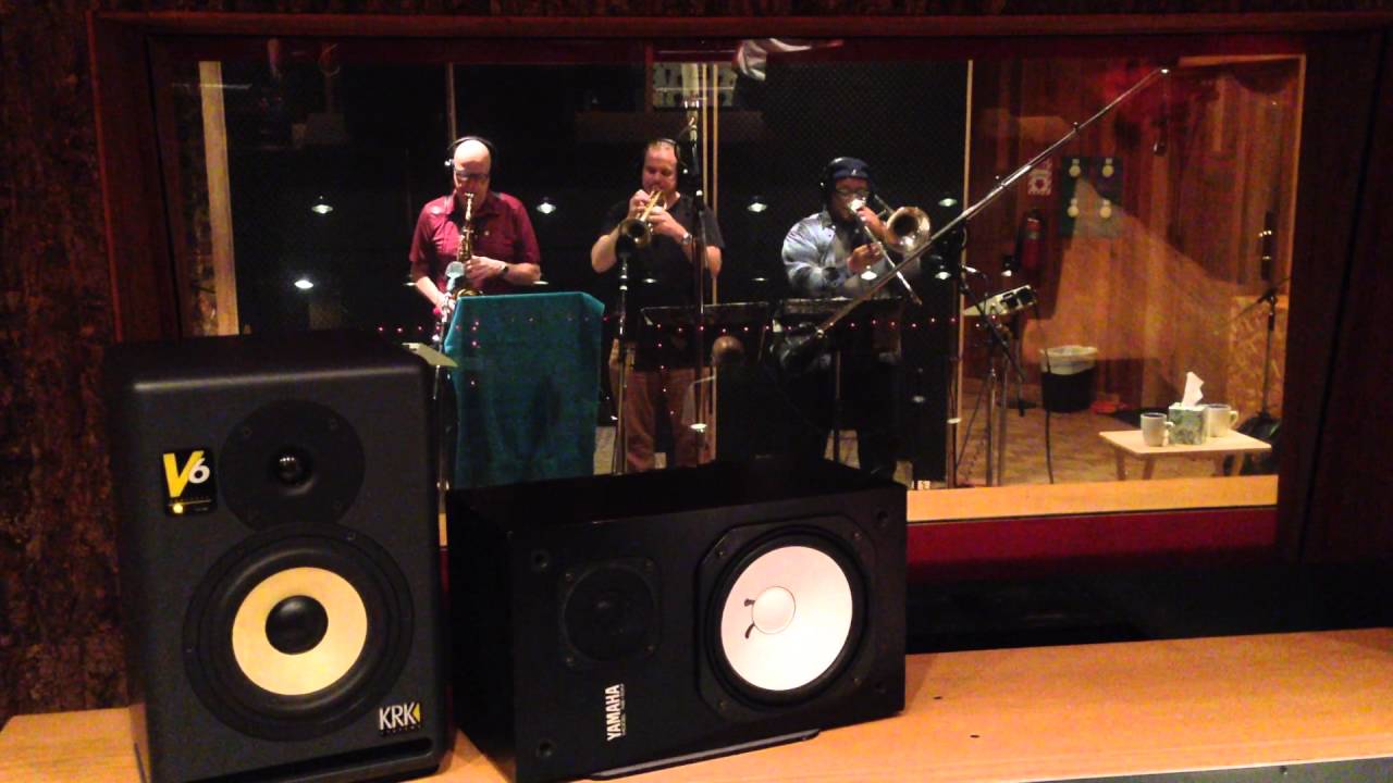 Tracking horns @ Megawatt Recording Studios