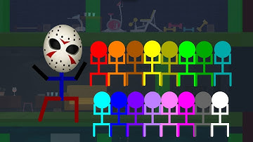 ESCAPE the MURDERER  #3 Stickman Color Survival Race