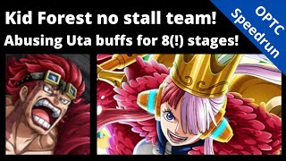 The best ever Kid Forest team! No stall speedrun team with Uta! OPTC Forest of Training: Magnetic