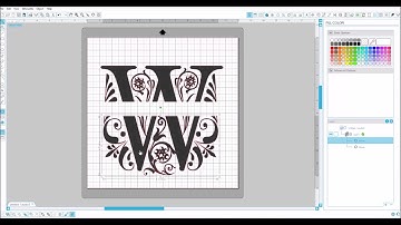 how to create a Split letter design for silhouette Cameo