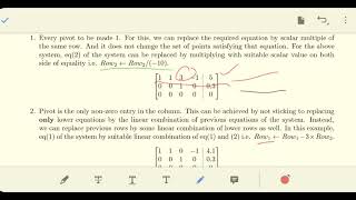Part 004 (d) Reduced row echelon form & Gauss Jordan method to solve the system of linear equations