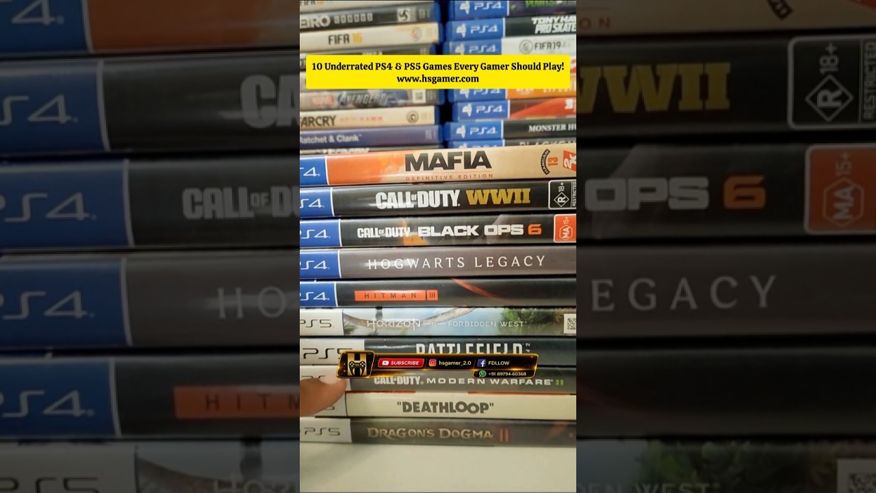 Top 10 PS4 & PS5 Rare Games 🎮 Hidden Gems You Missed! 🔥 #Shorts