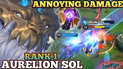 AURELION SOL NEW META BUILD! CIRCLE OF DEATH - TOP 1 GLOBAL AURELION SOL BY All Dogs -WILD RIFT