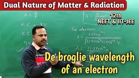 De broglie wavelength of a charge particle & electron | dual Nature of Matter & Radiation