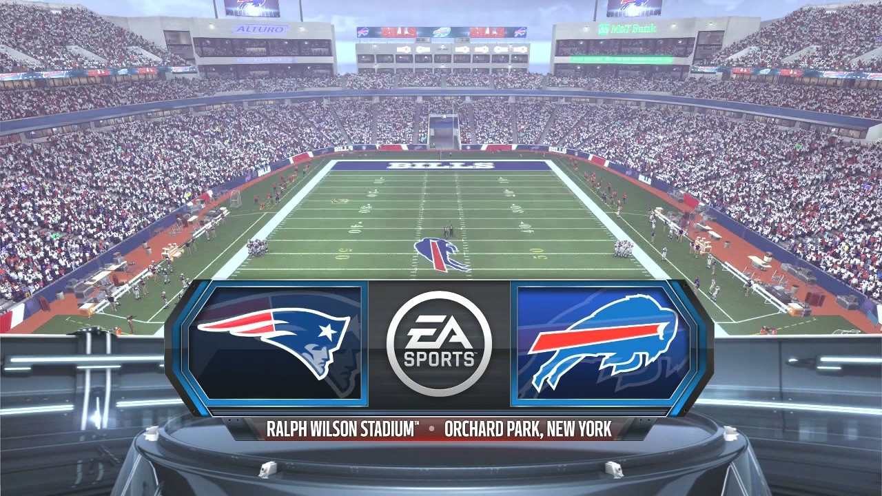 Madden NFL 16 - New England Patriots (1-0) Vs Buffalo Bills (1-0) Simulation  Week 2 Full Gameplay