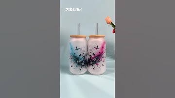 Customize 2 sublimation glass cans with 25L sublimation oven. #pydlife #shorts