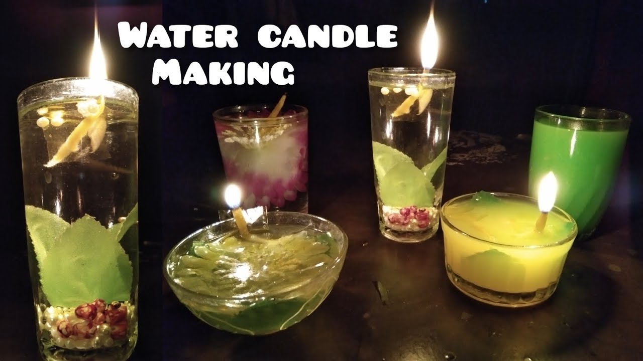 Water Candle Making. দেখুন ঘরে বসেই ঘরোয়া উপকরণ দিয়ে কিভাবে জলের