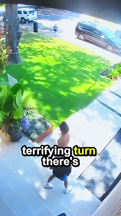 The doorbell camera captured the moment!