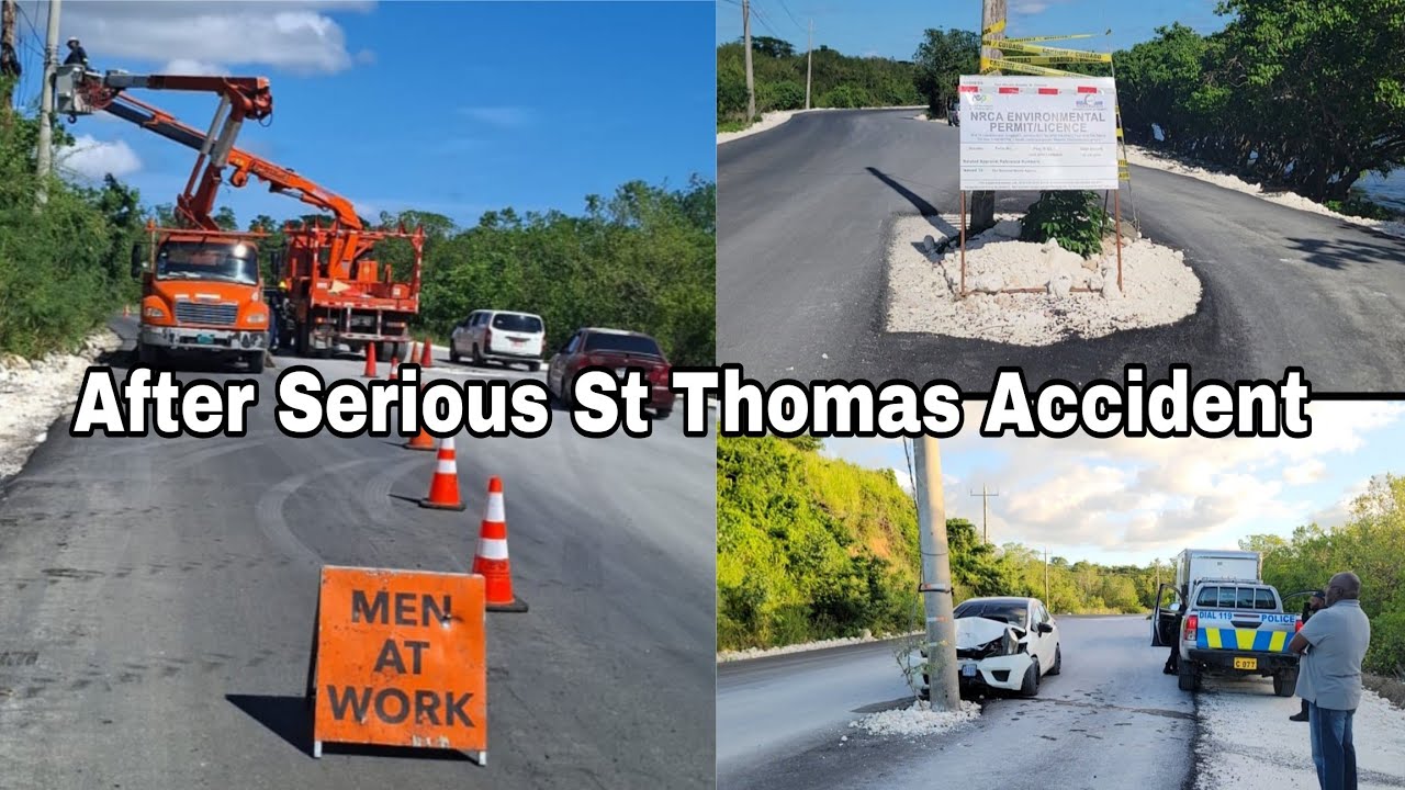 CHEC и JPS сейчас демонтируют и подсветили столбы после аварии, произошедшей в воскресенье утром ...