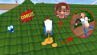 OMG😂 YUTA'S STOMACH IS GETTING BIGGER!? HAD TO POOP ON THE ROOF | SAKURA SCHOOL SIMULATOR
